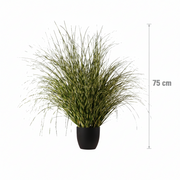 Planta Artificială Iarbă Ornamentală, 75 cm, cu Frunze Vărgate, Verde, Fara Ghiveci