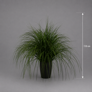 Planta Artificială Iarbă Ornamentală Tip Fântână, 110cm, Verde, Fara Ghiveci