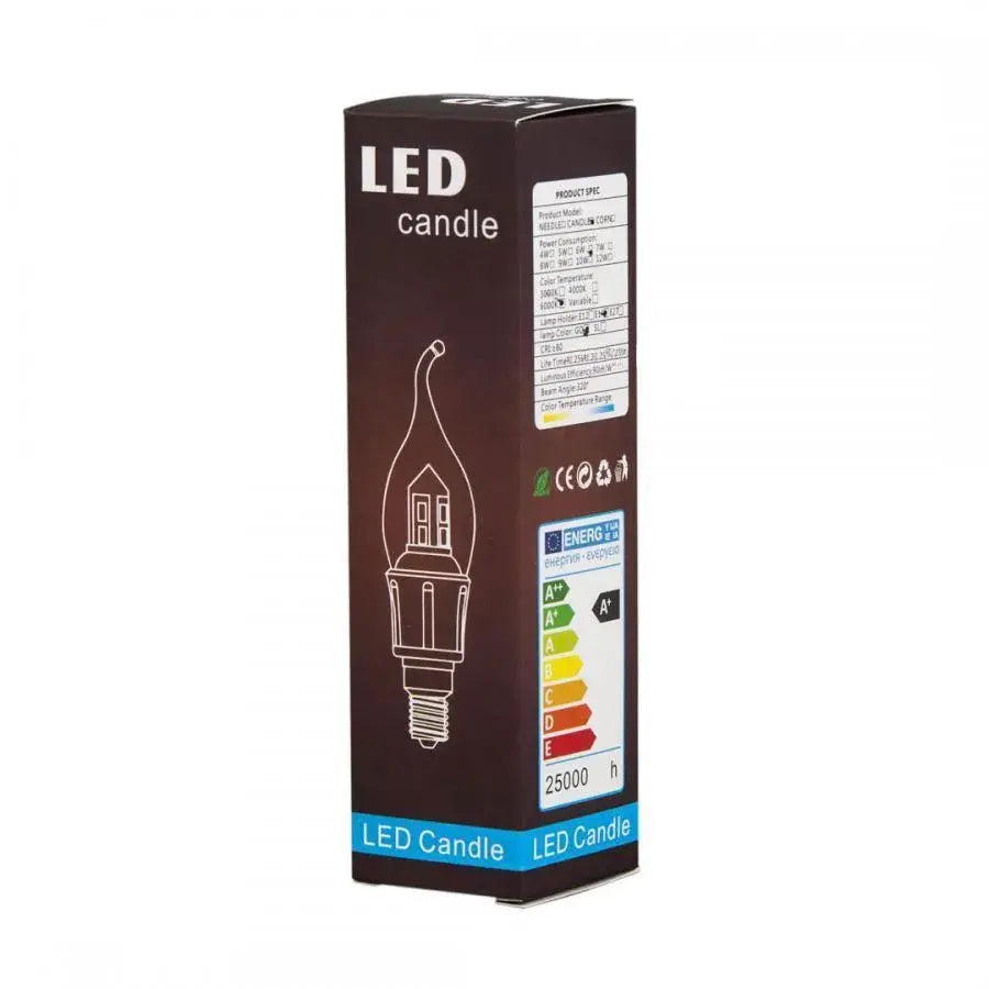 Bec LED E14 Lumanare, 9W, Lumina Calda, 3000K Becuri Default Title Alessandro Design