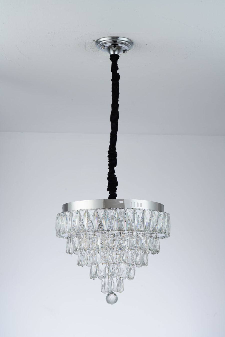 MEILI CRYSTAL CASCADA 500 – Candelabru LED cu Cristale, 112W, Ø500 mm, cu Telecomandă Candelabre Cristal Default Title Alessandro Design