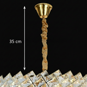 Candelabru Cristal WINDSOR Nobile 5xE14, Diametru 39cm, Auriu Lucios, Inaltime Reglabila Candelabre Cristal Default Title Alessandro Design