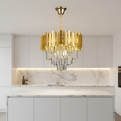 Luster BLOIS Nobile, Priemer 40cm, 5x E14 Gold, Nastaviteľná výška