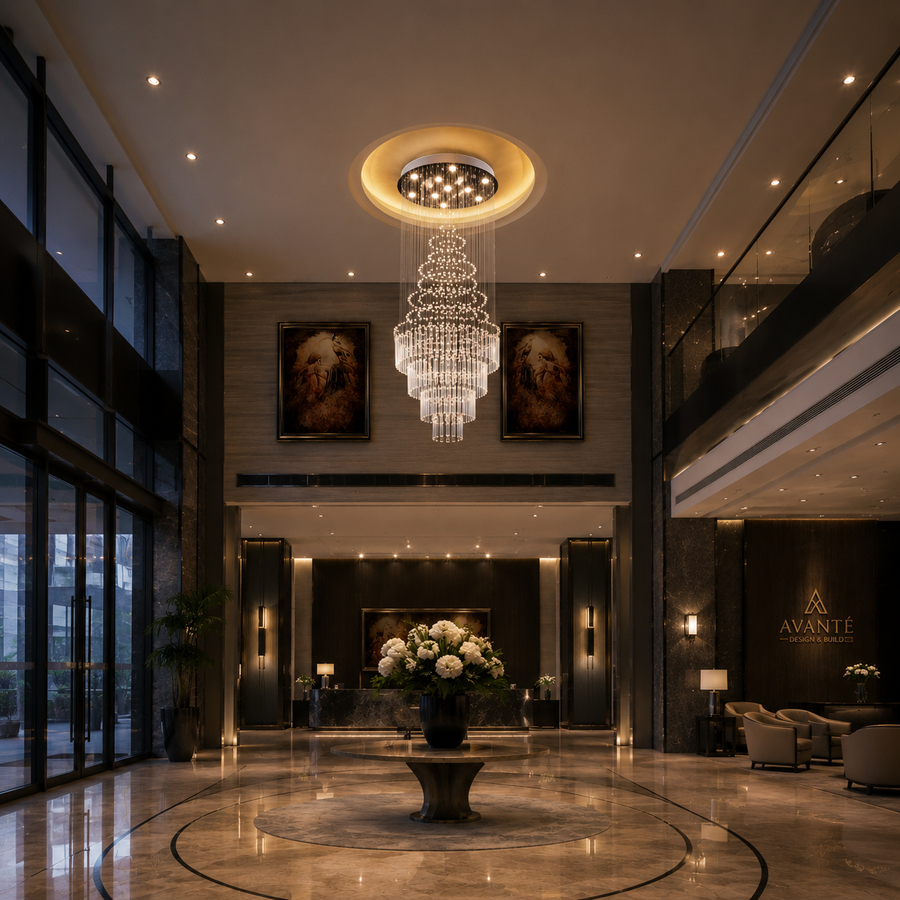 LED krištáľový luster 80W AUGUSTA Gold, priemer 50 cm, výška 200 cm, model rebríka
