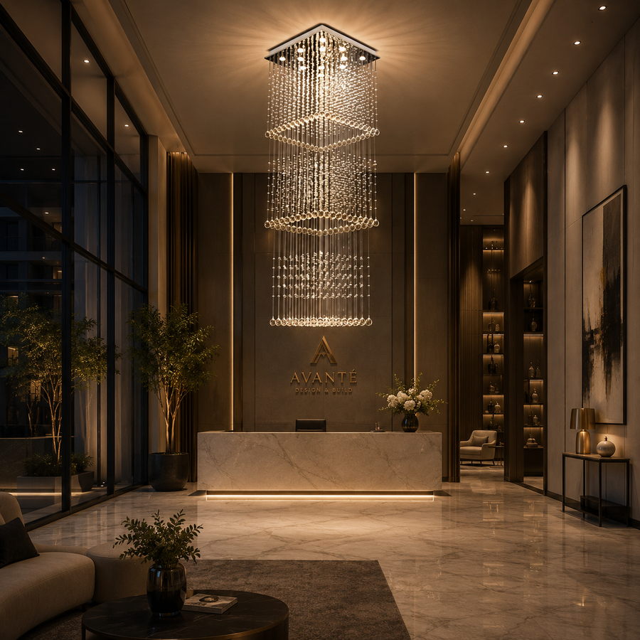 LED krištáľový luster 80W PALATINA Gold, Priemer 50cm, Výška 200cm, Rebríkový model
