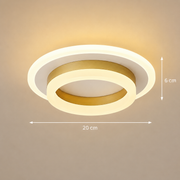 Lustra LED SOLENA ROTONDA 21W, Diametru 20cm, lumina Rece/Calda/Neutra, Alb Auriu Lustre LED Default Title Alessandro Design