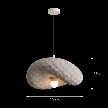 Lustra Moderna FOAMER Nobile, 39 cm, Suspendata, 1 X E27, Gri, Metal si Spuma, Inaltime Reglabila Lustre Clasice Default Title Alessandro Design