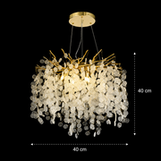 Candelabru Cristal WALTZ Serenade, 6xG9, Auriu, 40cm, Inaltime Reglabila Candelabre Cristal Default Title Alessandro Design
