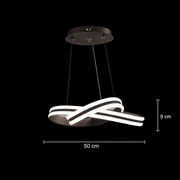 Lustra LED suspendata cu telecomanda INFINITY LOOP 61W, lumina Rece/Calda/Neutra, Dimabila, Negru, Inaltime Reglabila Lustre LED cu Telecomanda Default Title Alessandro Design