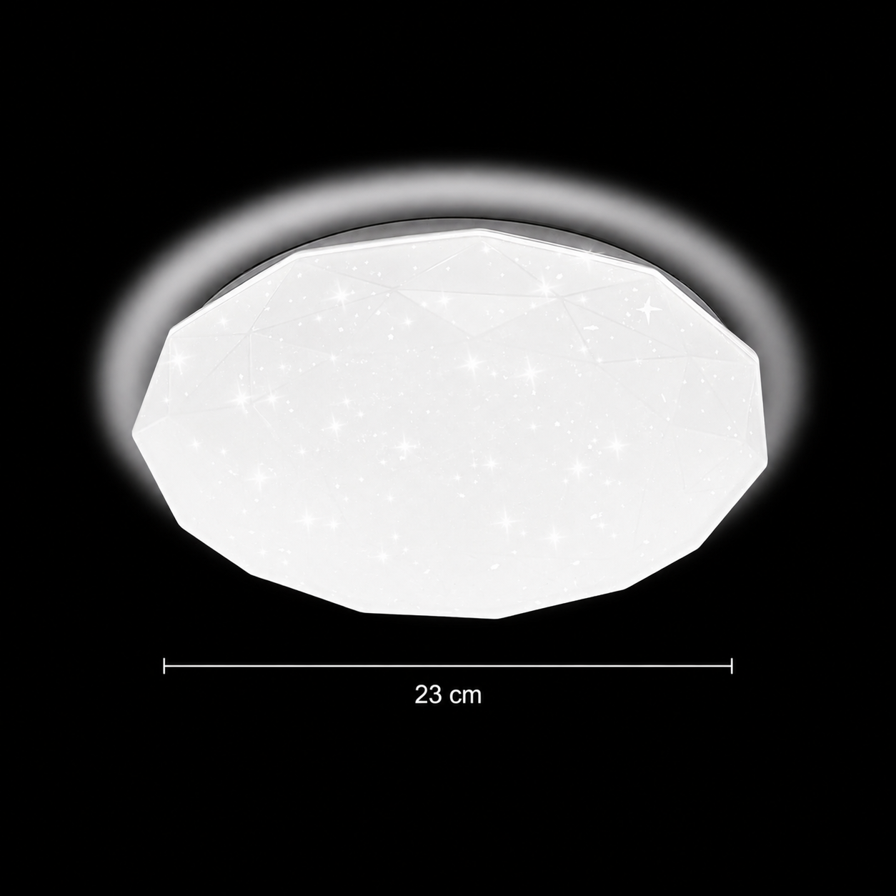 Plafonieră LED Hexagon 23 cm, 22W, 3000K / 4000K / 6000K, Alb, Metal si Acril Plafoniere LED Default Title Alessandro Design