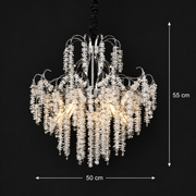 Krištáľový luster CC9311/5CH, 5x E14, Priemer 50cm, Chróm
