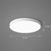 SOLIS LED stropné svietidlo 27cm 20W studené svetlo, biele