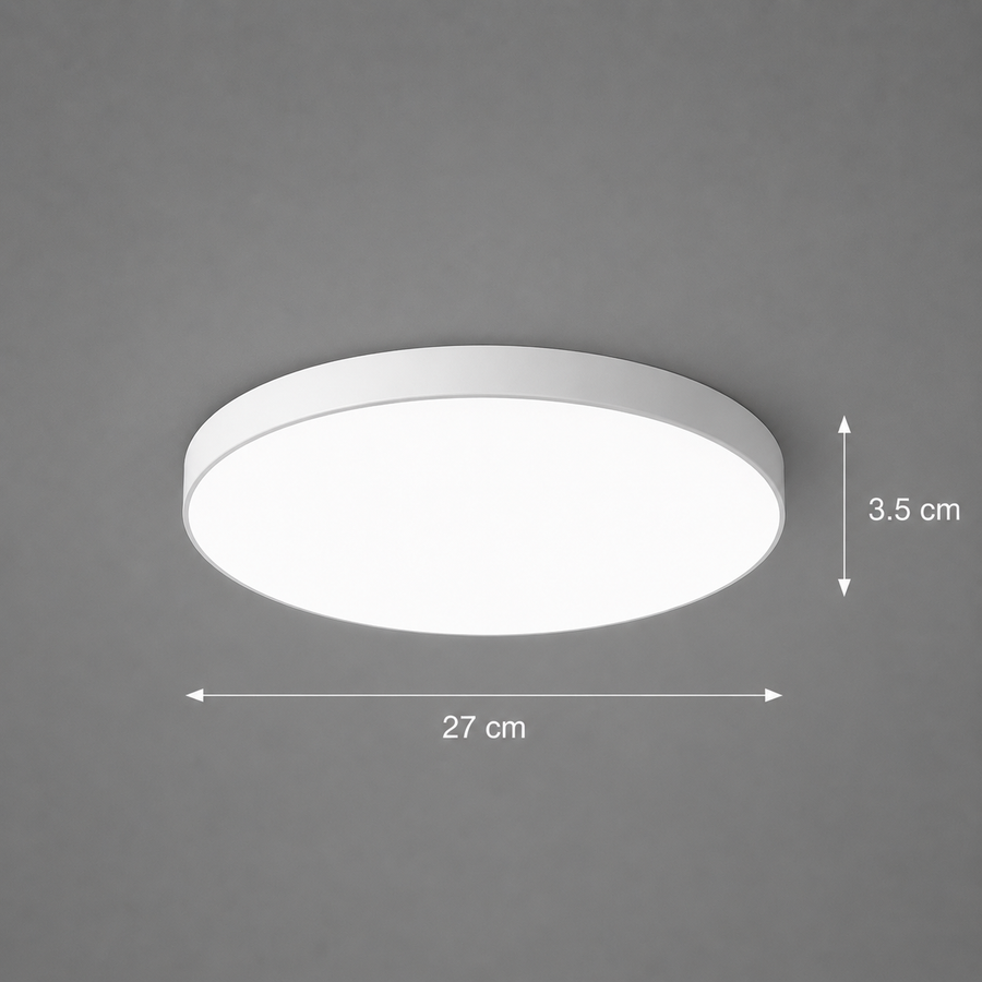 SOLIS LED stropné svietidlo 27cm 20W studené svetlo, biele