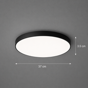 LED stropné svietidlo SOLIS 37cm 33W Cold Light Black