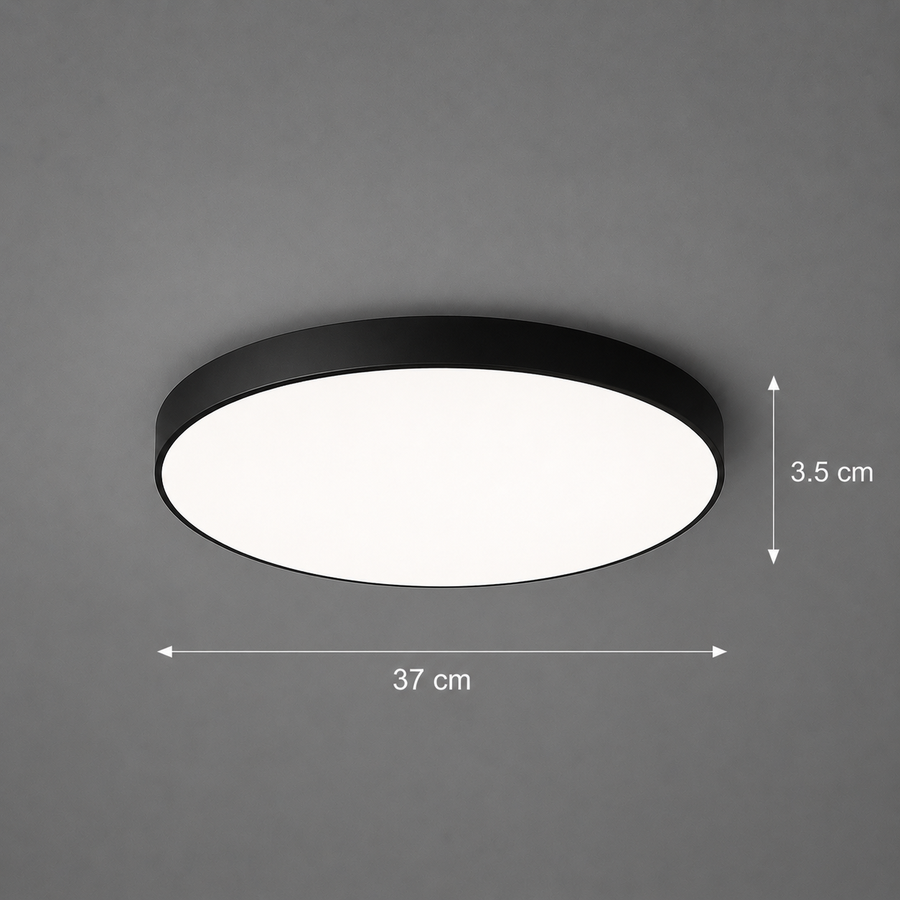 LED stropné svietidlo SOLIS 37cm 33W Cold Light Black