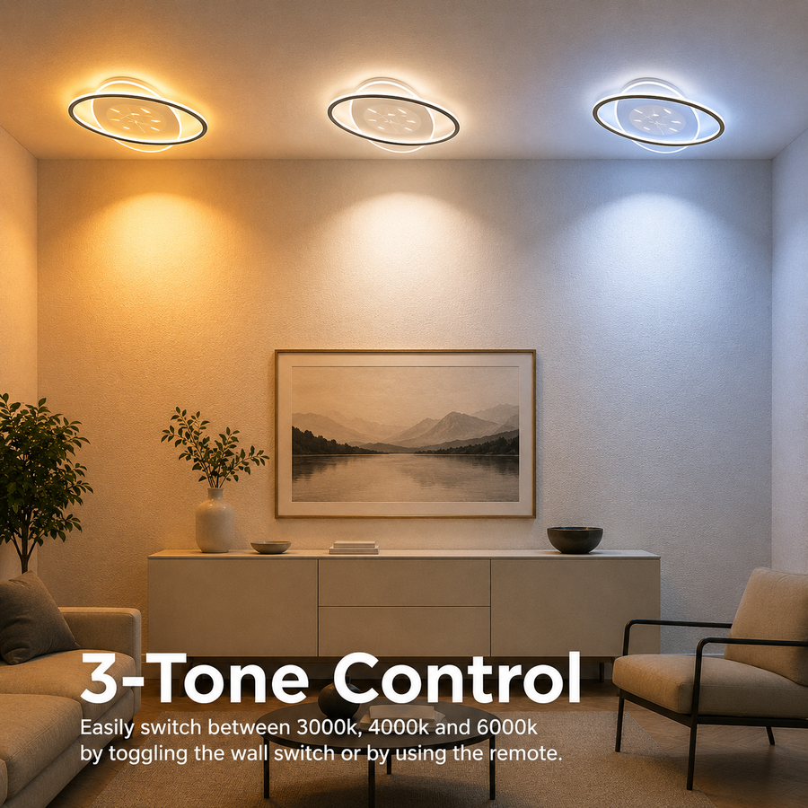 LED luster s diaľkovým ovládaním VOLTA 125W, oválny, studené/teplé/neutrálne svetlo, stmievateľné, čierny