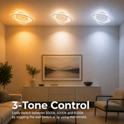 LED luster s diaľkovým ovládaním VOLTA 125W, oválny, studené/teplé/neutrálne svetlo, stmievateľné, biely
