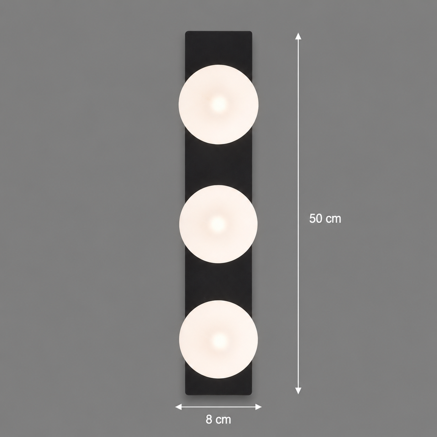 Lustra LED TRION, Lumina Calda/Neutra/Rece, 3xG9, 24W, Negru, Metal si Acril