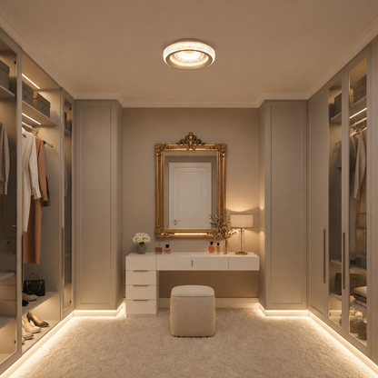 Lustra LED TIRE, 29W, Diametru 19cm, Lumina Calda/Neutra/Rece, Alb, Metal si Acril