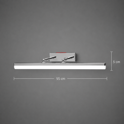 BALATON LED nástenné svietidlo, 10W, lineárne, teplé/neutrálne/studené svetlo, lesklý chróm
