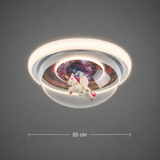 LED luster UNICORN, 104W, 50cm, studené/teplé/neutrálne svetlo, ružový