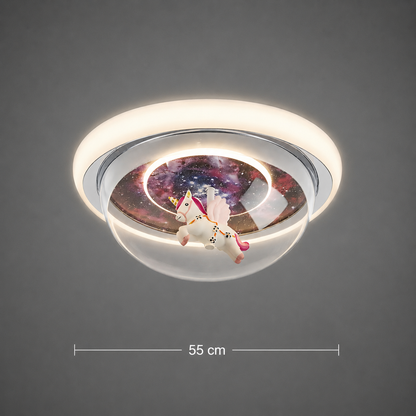 LED luster UNICORN, 104W, 50cm, studené/teplé/neutrálne svetlo, ružový