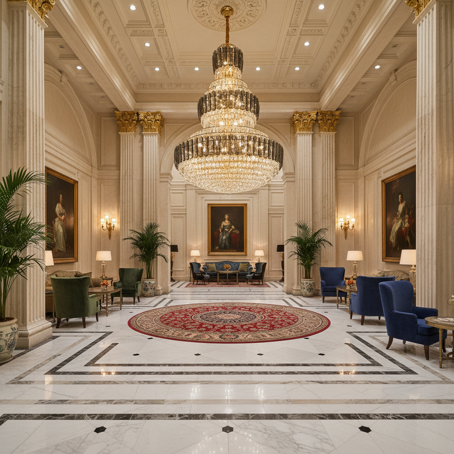 Candelabru Cristal TOUR Supremo, 63xE14, D120 cm, Auriu si Negru, Metal si Cristal
