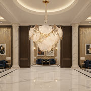 Candelabru Cristal LUXE Magno, 21xE14, Diametru 60cm, Inaltime 40cm, Auriu Lucios, Inaltime Reglabila, Design Elegant Candelabre Cristal Default Title Alessandro Design