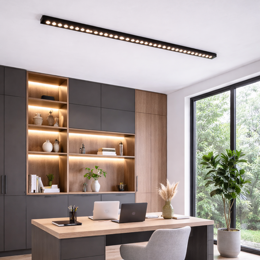Proiector LED Liniar Aplicat Grilă 35W, Lumina Neutra 4000k, 35 surse, 94x3.5x6.5 cm Plafoniere LED Default Title Alessandro Design