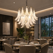 Candelabru Cristal MURANO Magno 7xE14, D60 cm, Alb, Inaltime Reglabila, Metal si Cristal Candelabre Cristal Default Title Alessandro Design