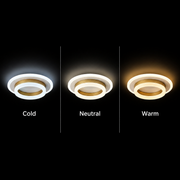Lustra LED SOLENA ROTONDA 21W, Diametru 20cm, lumina Rece/Calda/Neutra, Alb Auriu Lustre LED Default Title Alessandro Design