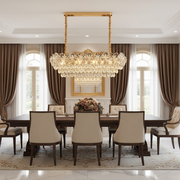 Candelabru Cristal JARDIN Supremo 12xE14, Dimensiune 100x35 cm, Inaltime 35 cm, Auriu Lucios, Inaltime Reglabila, Design Elegant Candelabre Cristal Default Title Alessandro Design