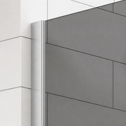 Paravan duș Walk-In 90x195 cm, sticlă securizată 8 mm, gri, profil metalic rezistent Dus Walk-in Default Title Alessandro Design