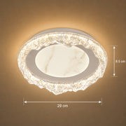 Lustra LED DAIRA Petito, 50W, Diametru 29cm, Lumina Calda/Neutra/Rece, Alb