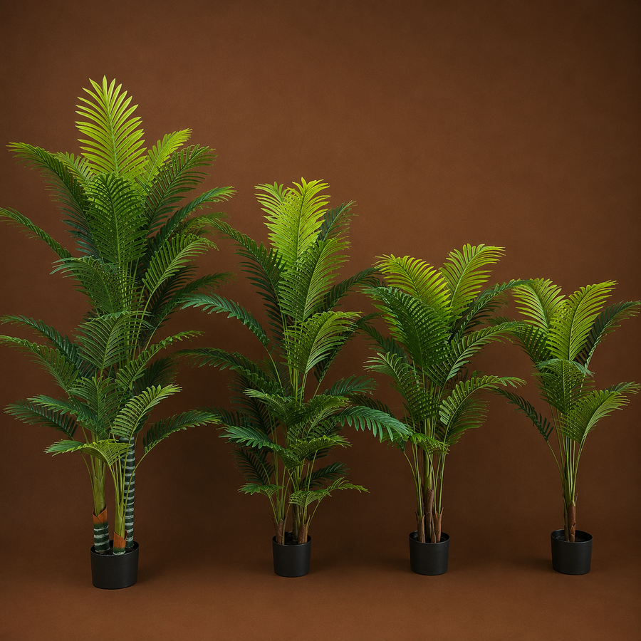 Plantă Artificială Tip Bananier Musa, 100 cm, Verde