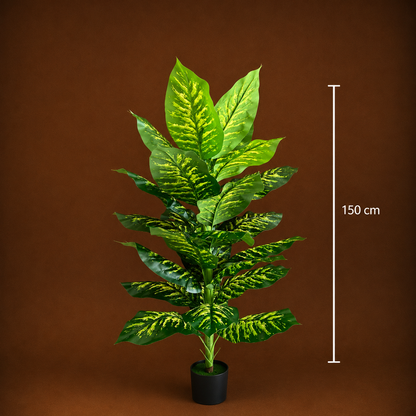 Plantă Artificială Tip Dieffenbachia, 150 cm, Verde