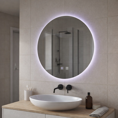 Oglinda LED Rotunda, 70cm, Isolda, Touch, Sistem Dezaburire Oglinzi Korman E Default Title Alessandro Design