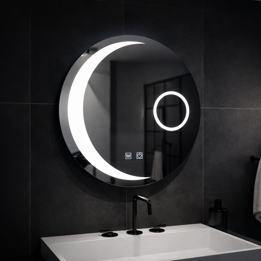 Oglinda LED Rotunda, 60cm, Orbis Touch, Sistem Dezaburire,Dimabila Oglinzi Korman E Default Title Alessandro Design