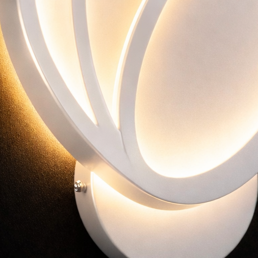 Aplica LED de Perete Tulip 15W, Lumina Rece/Calda/Neutra 3000K/4000K/6000K, Alb, Metal si Acril Aplice de Interior Default Title Alessandro Design