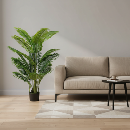 Plantă Artificială Tip Palmier Areca, 15 frunze, 150 cm, Verde