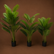 Plantă Artificială Tip Palmier Areca, 25 frunze, 190 cm, Verde