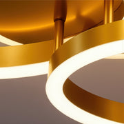 Lustra LED cu telecomanda RINOVA 66W, 2 Cercuri, lumina Rece/Calda/Neutra, Dimabila, Auriu Lucios Lustre LED cu Telecomanda Default Title Alessandro Design