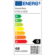 Lustra LED cu telecomanda RIGA LILITH 68W, 3 Cercuri, lumina Rece/Calda/Neutra, Dimabila, Auriu Lucios Lustre LED cu Telecomanda Default Title Alessandro Design