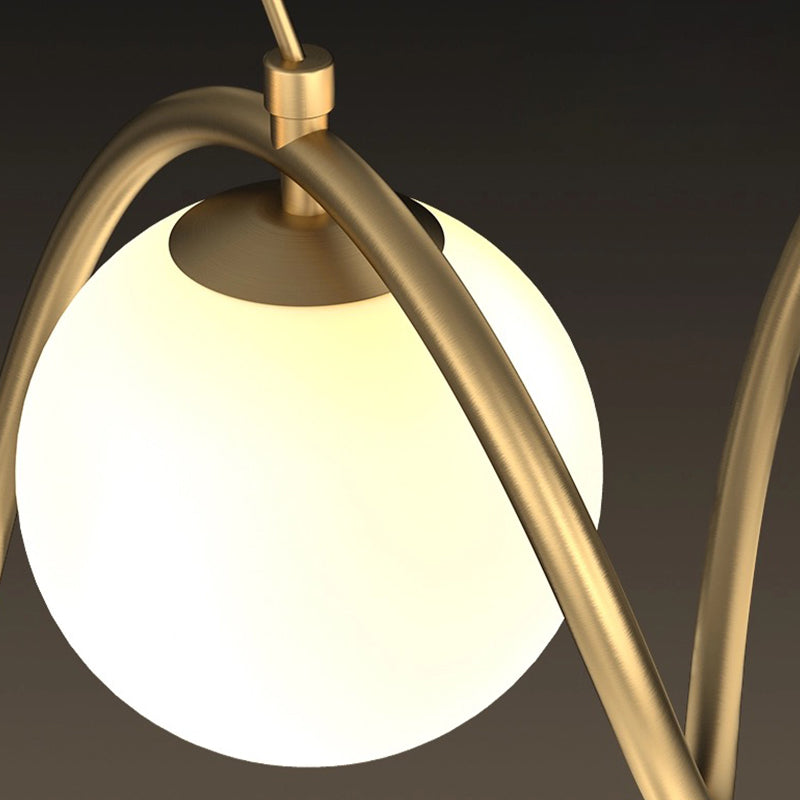 Lustra LOFT Haven, 3x G9, Alb Auriu, Metal, Inaltime Reglabila, Modern Lustre Moderne Default Title Alessandro Design