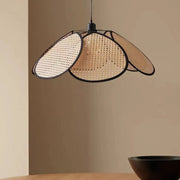 Lustra Vintage 1xE27, Barn, Diametru 80cm, Lemn si Metal, Maro Lustre Vintage Default Title Alessandro Design