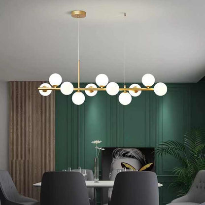Lustra cu bec moderna LOFT Pavilion, 11x G9, Auriu, Metal, Inaltime Reglabila Lustre Moderne Default Title Alessandro Design
