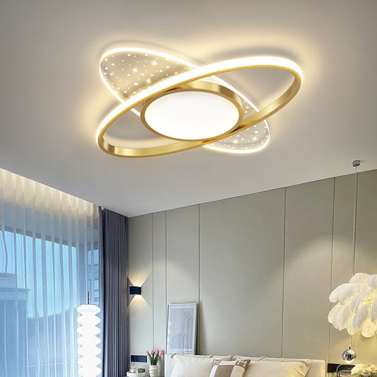 Lustra LED cu telecomanda VARIO 111W, Oval , lumina Rece/Calda/Neutra, Dimabila, Auriu Lustre LED cu Telecomanda Default Title Alessandro Design