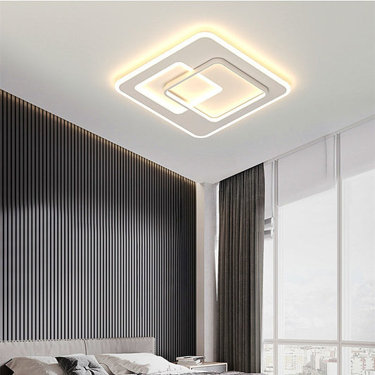 Lustra LED cu telecomanda NOLUX 34W, Patrata, lumina Rece/Calda/Neutra, Dimabila, Alb Lustre LED cu Telecomanda Default Title Alessandro Design