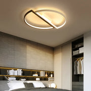 Lustra LED cu telecomanda VECTOR ARCUS 52W, 2 Elemente, lumina Rece/Calda/Neutra, Dimabila, Alb Negru Lustre LED cu Telecomanda Default Title Alessandro Design