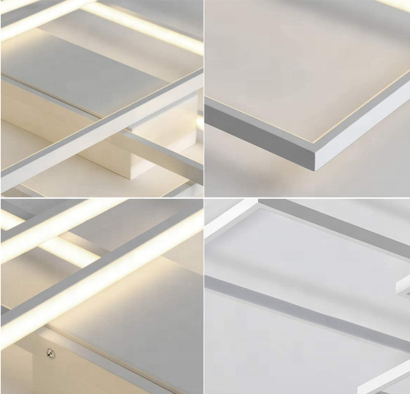 Lustra LED cu telecomanda LANDYN 78W, lumina Rece/Calda/Neutra, Dimabila, Alb Lustre LED cu Telecomanda Default Title Alessandro Design