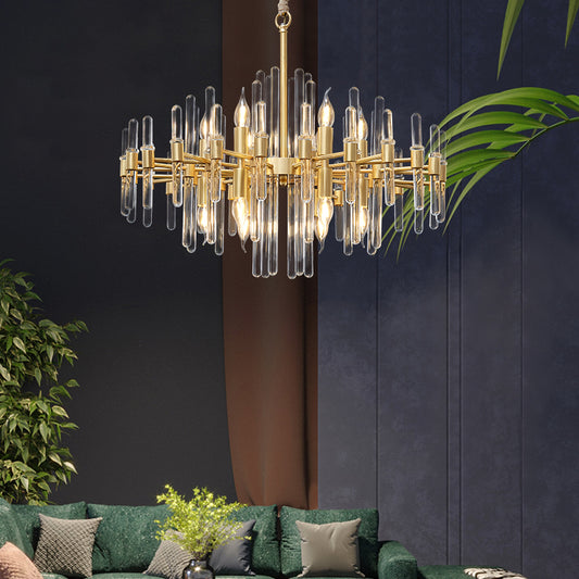 Candelabru Cristal CC850/620GD ,10xE14, 62X45cm, Inaltime Reglabila, Auriu Lucios, ,Design Elegant, Metal si Cristale Candelabre Cristal Default Title Alessandro Design